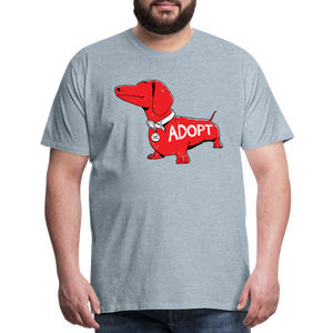 "Big Red Dog" Classic Premium T-Shirt - heather ice blue