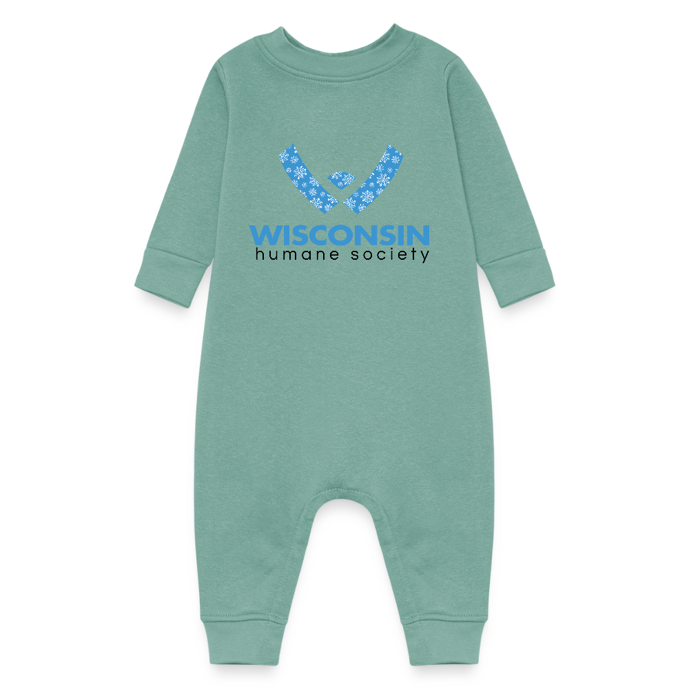 WHS Snow Logo Baby Fleece One Piece - saltwater