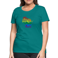 Load image into Gallery viewer, Pride Paws Contoured Premium T-Shirt - teal