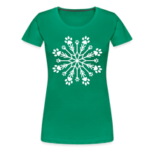 Load image into Gallery viewer, Paw Snowflake Premium T-Shirt - kelly green