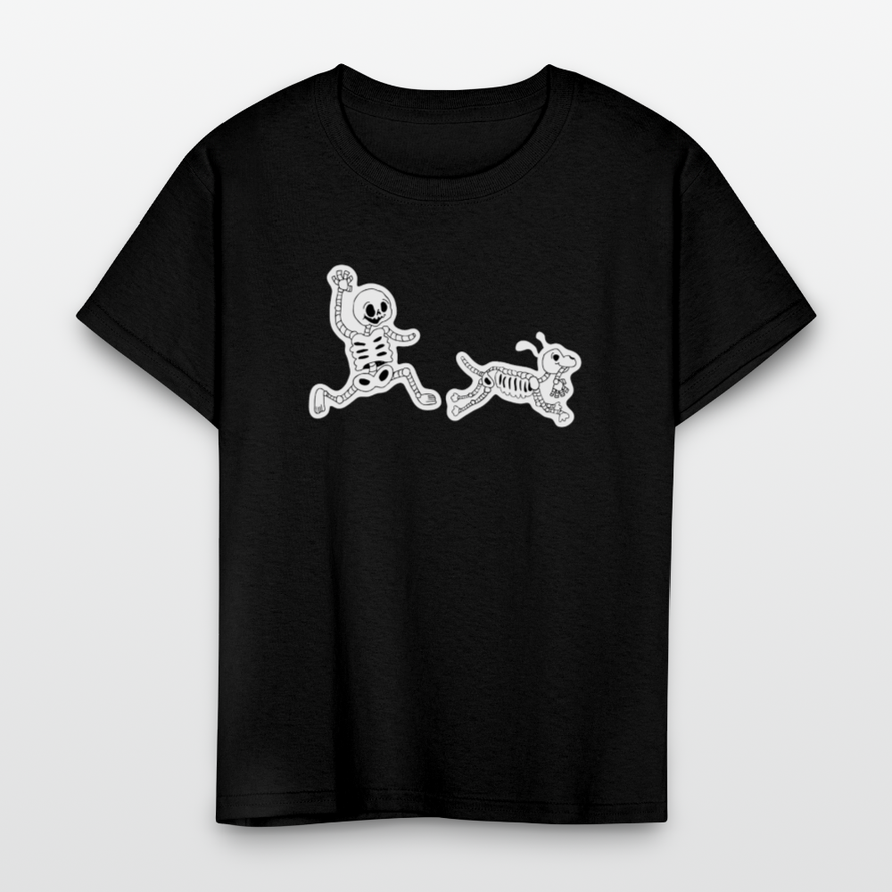 Skeleton Friends Kids' T-Shirt - black