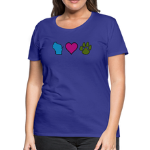 Load image into Gallery viewer, WI Loves Pets Contoured Premium T-Shirt - royal blue