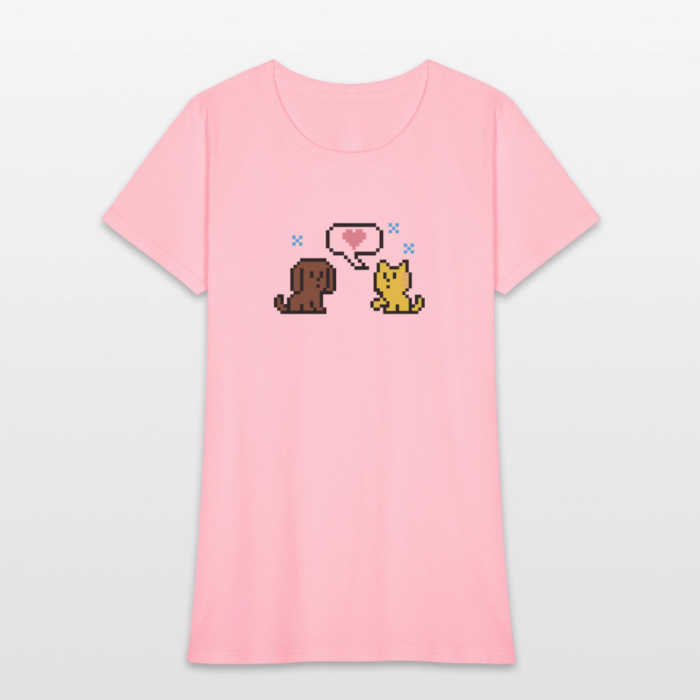 
                  
                    8-Bit Dog & Cat Contoured T-Shirt - pink
                  
                
