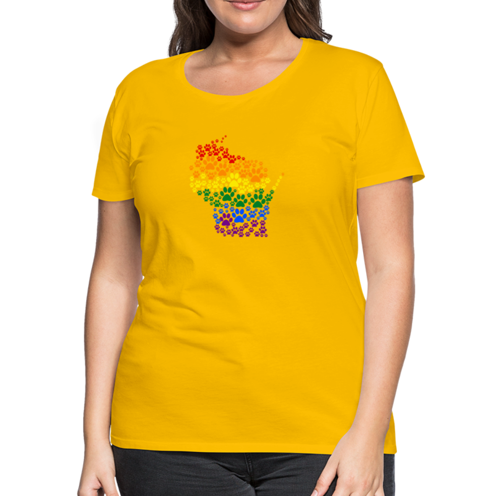 
                  
                    Pride Paws Contoured Premium T-Shirt - sun yellow
                  
                