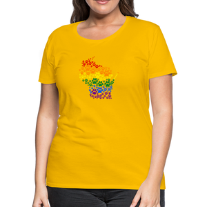 Pride Paws Contoured Premium T-Shirt - sun yellow