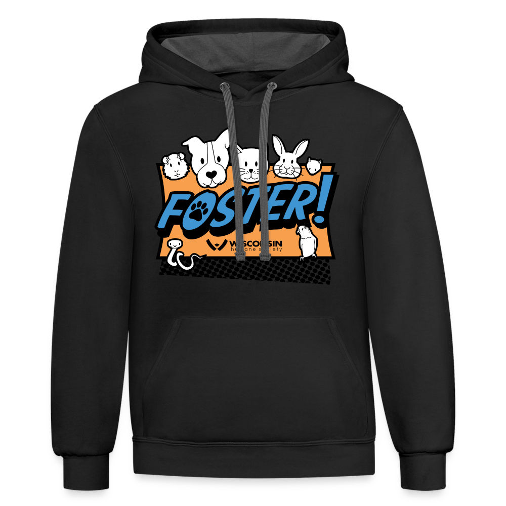
                  
                    Foster Logo Contrast Hoodie - black/asphalt
                  
                