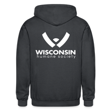 Load image into Gallery viewer, WHS Logo Heavy Blend Adult Zip Hoodie - deep heather