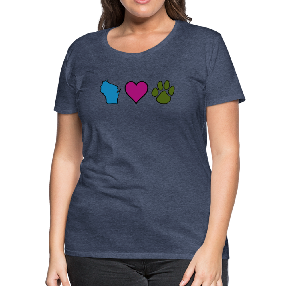 
                  
                    WI Loves Pets Contoured Premium T-Shirt - heather blue
                  
                