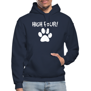 High Four! Heavy Blend Adult Hoodie - navy