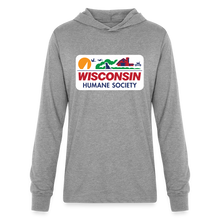 Load image into Gallery viewer, WHS License Plate Long Sleeve Hoodie Shirt - heather grey