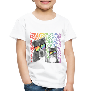 Pride Party Toddler Premium T-Shirt - white