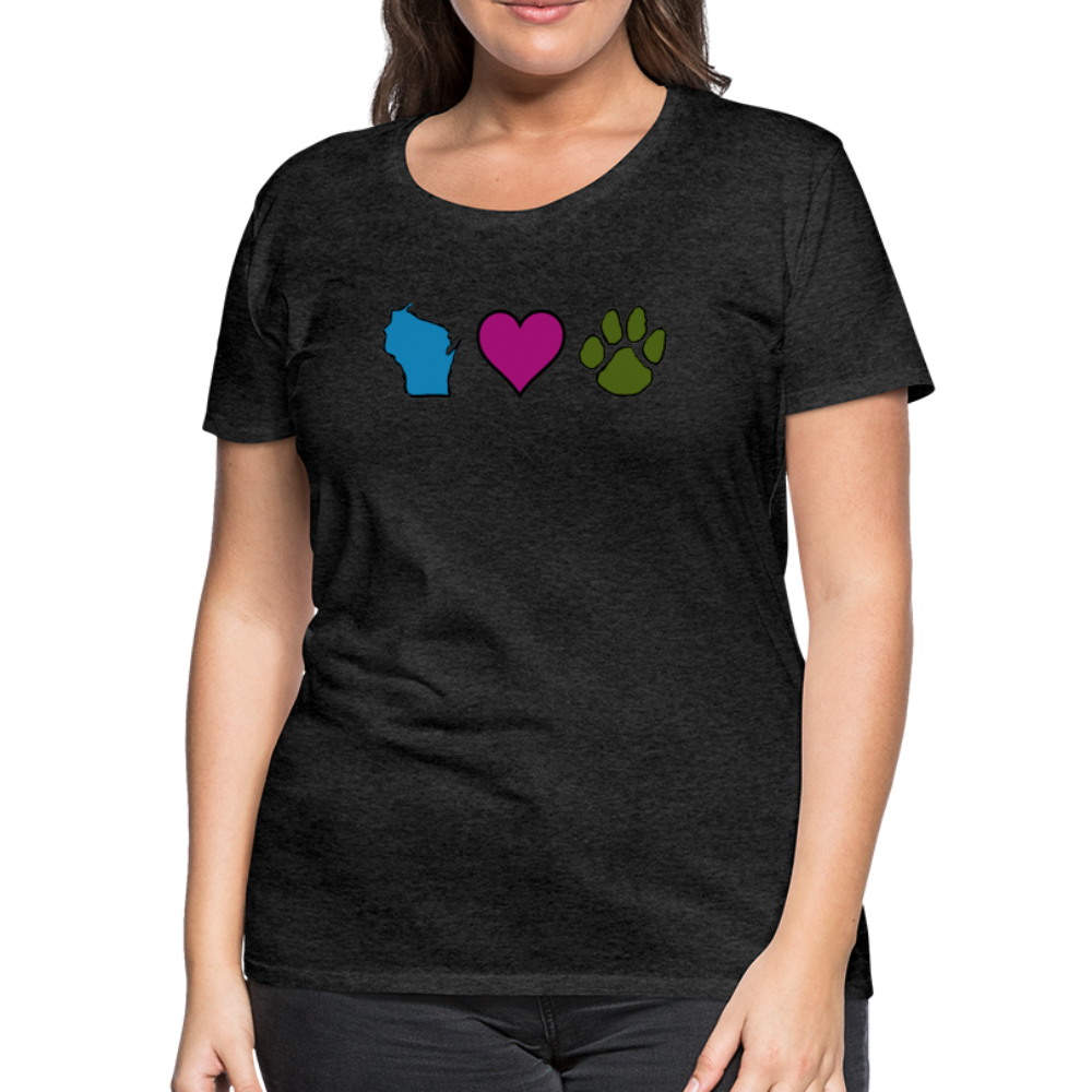 
                  
                    WI Loves Pets Contoured Premium T-Shirt - charcoal grey
                  
                