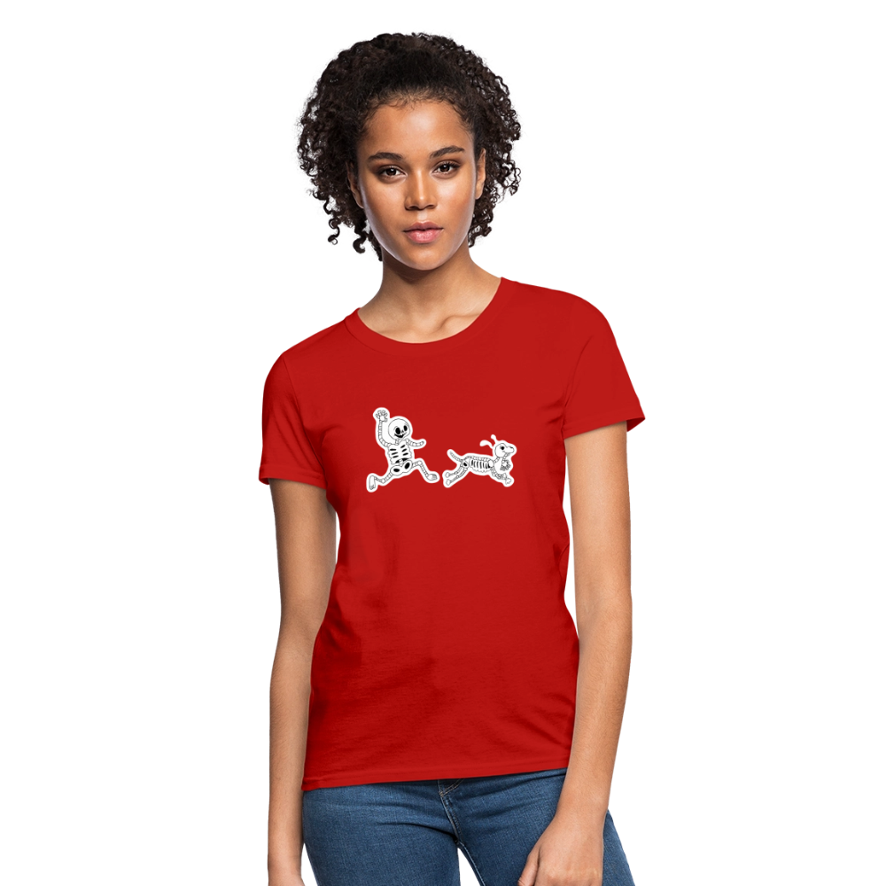 
                  
                    Skeleton Friends Contoured T-Shirt - red
                  
                