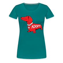 Load image into Gallery viewer, &quot;Big Red Dog&quot; Contoured Premium T-Shirt - teal