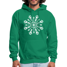 Load image into Gallery viewer, Paw Snowflake Classic Hoodie - kelly green