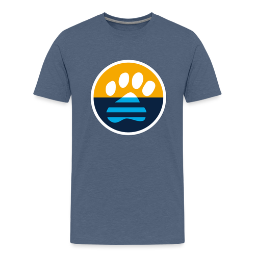 MKE Flag Paw Kids' Premium T-Shirt - heather blue