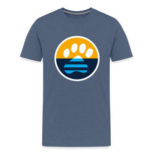 MKE Flag Paw Kids' Premium T-Shirt - heather blue