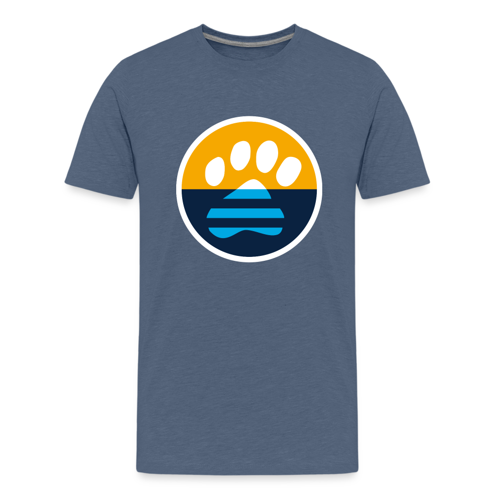 MKE Flag Paw Kids' Premium T-Shirt - heather blue