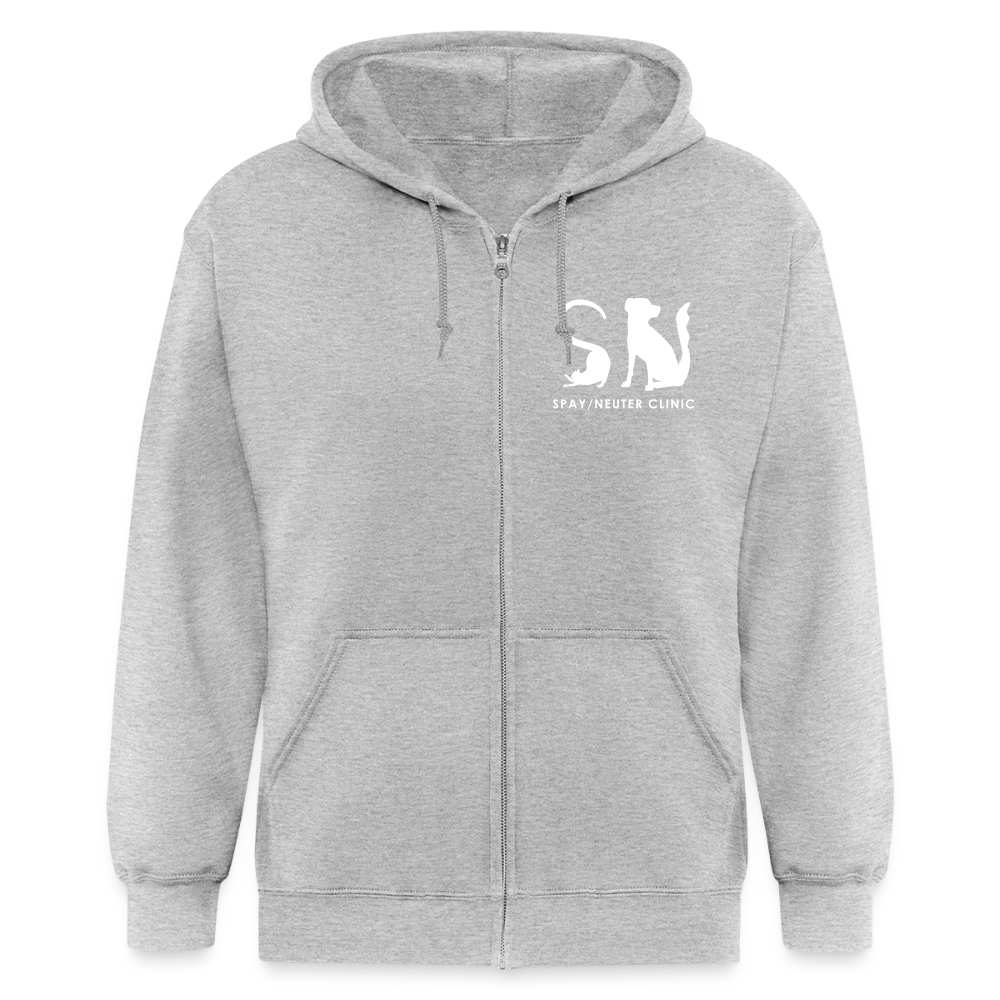 
                  
                    Spay/Neuter Clinic Zip Hoodie - heather gray
                  
                
