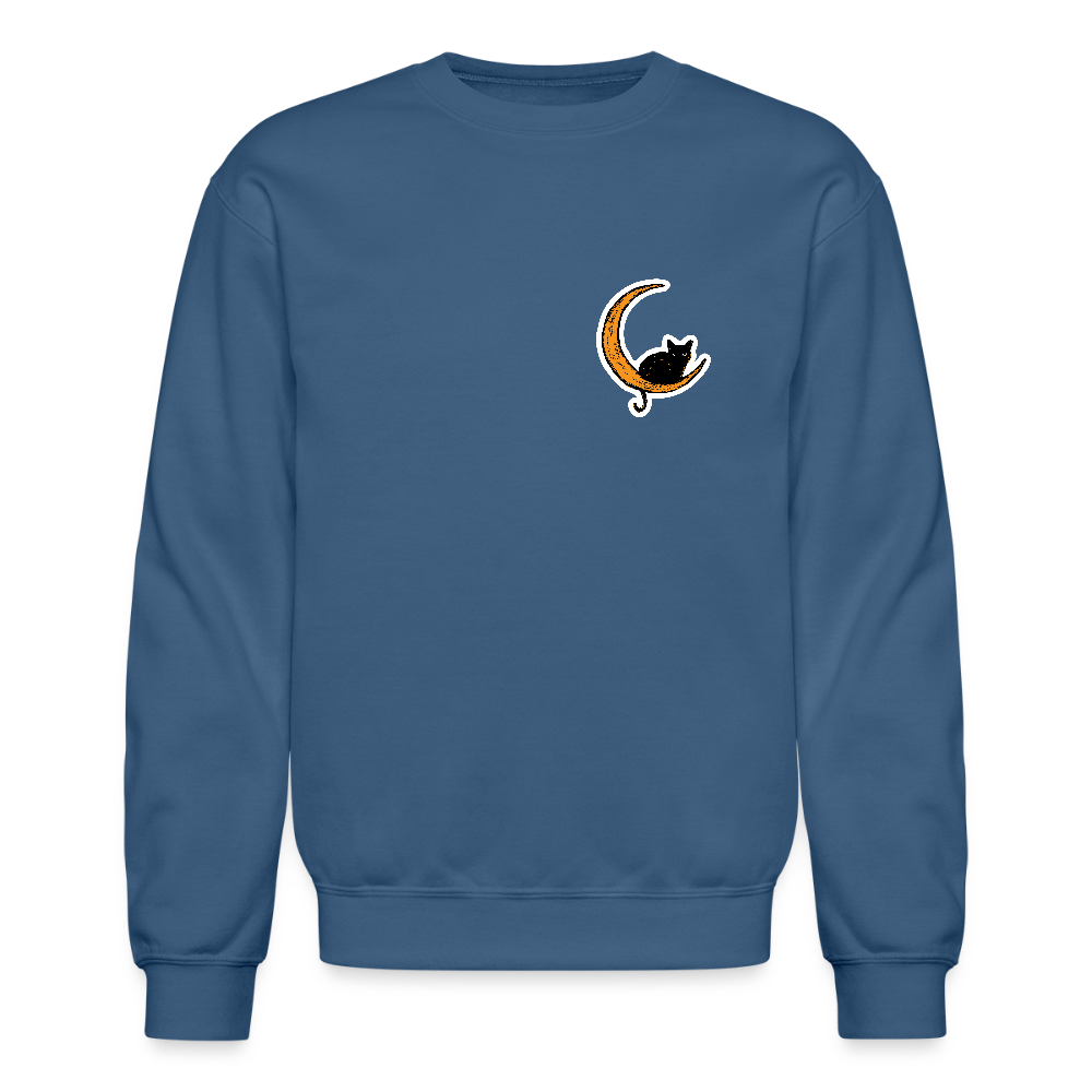 
                  
                    Moon Cat Crewneck Sweatshirt - indigo blue
                  
                