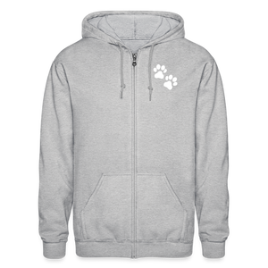 WHS Logo Heavy Blend Adult Zip Hoodie - heather gray