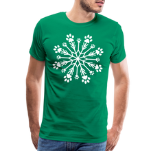 Load image into Gallery viewer, Paw Snowflake Premium T-Shirt - kelly green