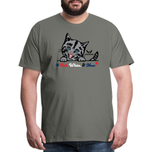 Load image into Gallery viewer, Red White &amp; Mew Classic Premium T-Shirt - asphalt gray