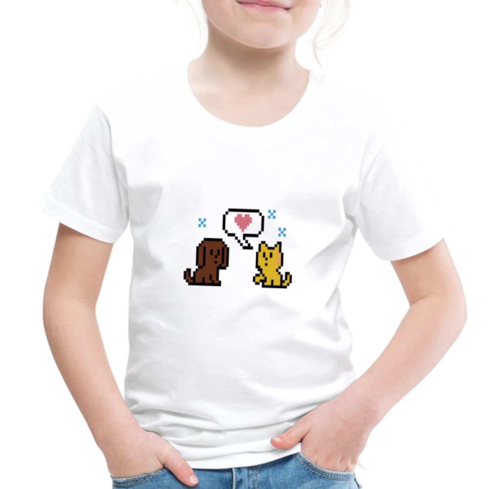 
                  
                    8-Bit Dog & Cat Toddler Premium T-Shirt - white
                  
                