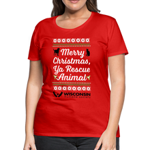 Load image into Gallery viewer, Ya Rescue Animal Contoured Premium T-Shirt - red