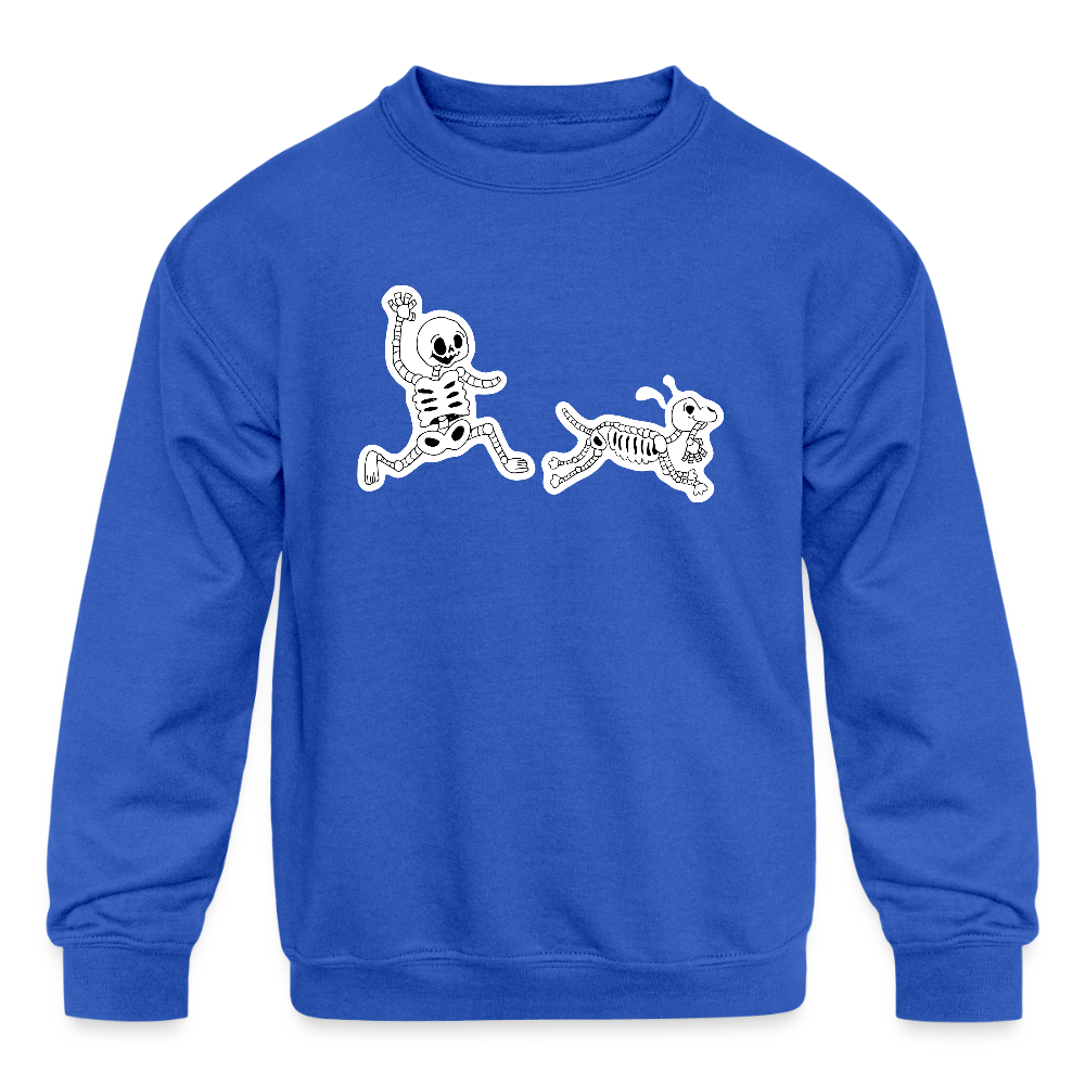 
                  
                    Skeleton Friends Kids' Crewneck Sweatshirt - royal blue
                  
                