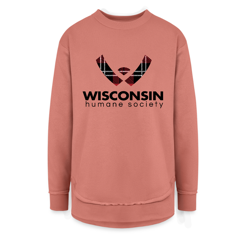 
                  
                    WHS Plaid Logo Weekend Tunic Fleece Sweatshirt - mauve
                  
                