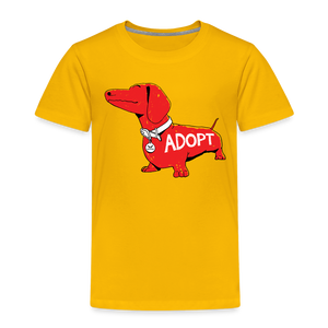 "Big Red Dog" Toddler Premium T-Shirt - sun yellow