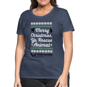 Ya Rescue Animal Contoured Premium T-Shirt - heather blue