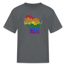 Load image into Gallery viewer, Pride Paws Kids&#39; T-Shirt - charcoal