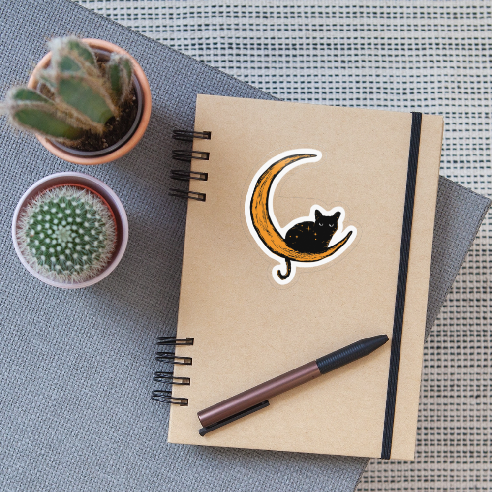 
                  
                    Moon Cat Sticker - transparent glossy
                  
                