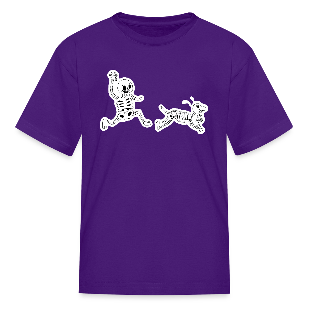 
                  
                    Skeleton Friends Kids' T-Shirt - purple
                  
                