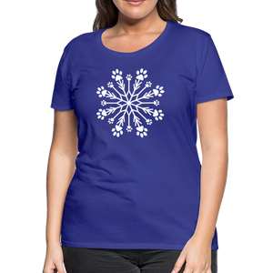 Paw Snowflake Premium T-Shirt - royal blue