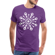 Load image into Gallery viewer, Paw Snowflake Premium T-Shirt - purple