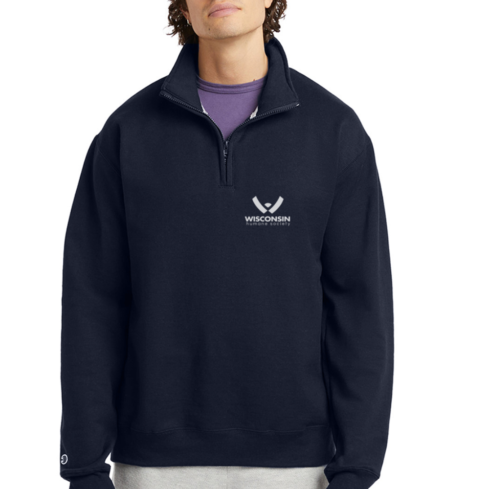 
                  
                    WHS Logo Champion Unisex 1/4 Zip Pullover Sweatshirt - navy
                  
                