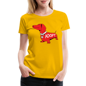 "Big Red Dog" Contoured Premium T-Shirt - sun yellow