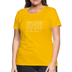 WHS 1987 Logo Contoured Premium T-Shirt - sun yellow