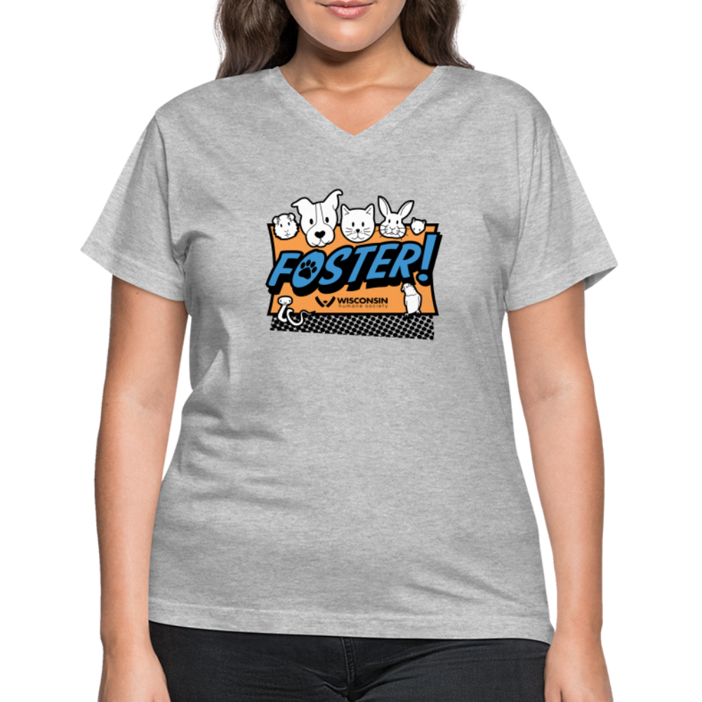 
                  
                    Foster Logo Contoured V-Neck T-Shirt - gray
                  
                