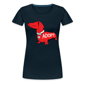 "Big Red Dog" Contoured Premium T-Shirt - deep navy