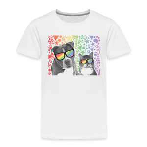 Pride Party Toddler Premium T-Shirt - white