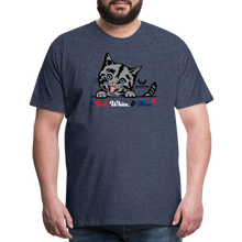 Load image into Gallery viewer, Red White &amp; Mew Classic Premium T-Shirt - heather blue