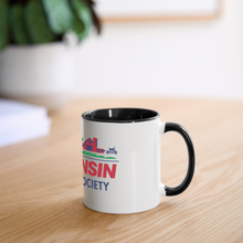 Load image into Gallery viewer, WHS License Plate Panoramic Mug - white/black