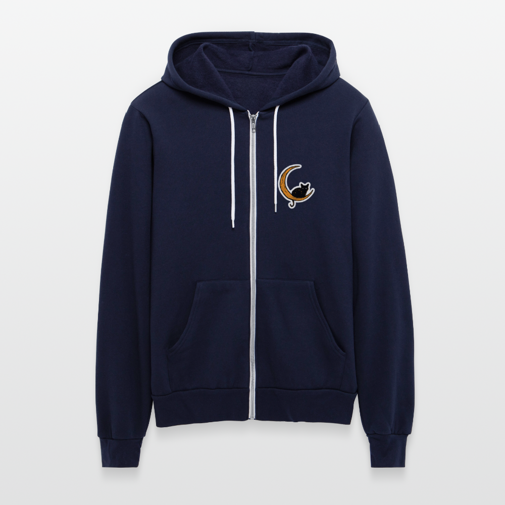 
                  
                    Moon Cat Bella + Canvas Unisex Full Zip Hoodie - navy
                  
                