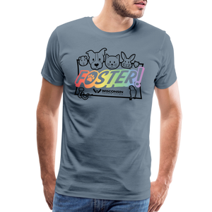 Foster Pride Classic Premium T-Shirt - steel blue