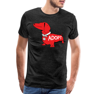 "Big Red Dog" Classic Premium T-Shirt - charcoal grey