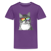 Load image into Gallery viewer, Pride Cat Kids&#39; Premium T-Shirt - purple